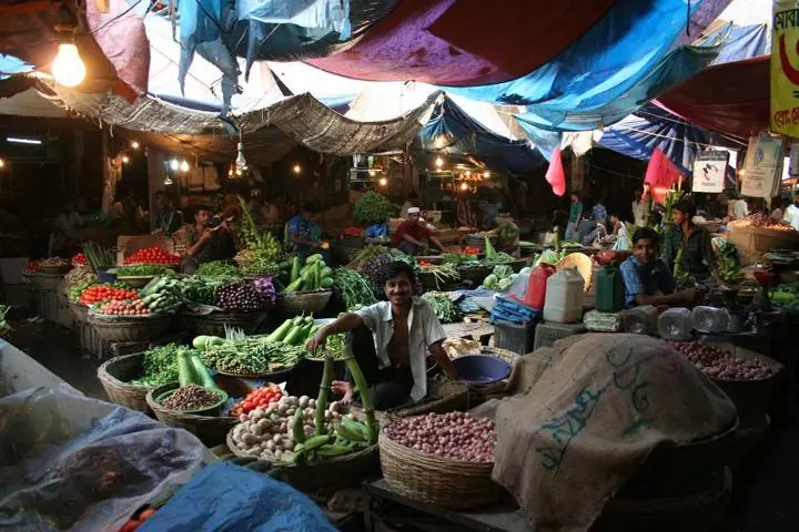 Fresh produce at a local market