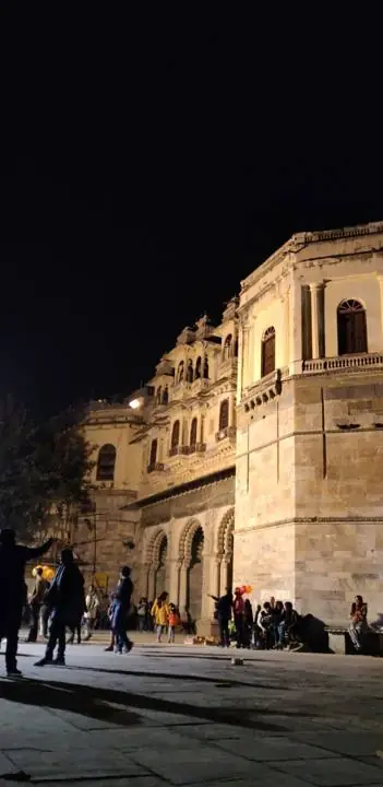 Gangaur Ghat at night